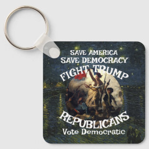 Czar Rue Liar Trump POTUS Patriotic MAGA Train WH Keychain