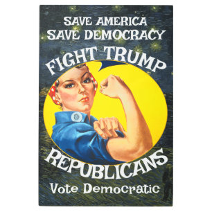 Czar Rue Liar Trump POTUS Patriotic MAGA Train WH Metal Print