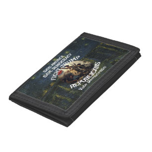 Czar Rue Liar Trump POTUS Patriotic MAGA Train WH Tri-fold Wallet