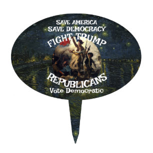 Czar Rue Liar Trump Republican Party USA America Cake Topper