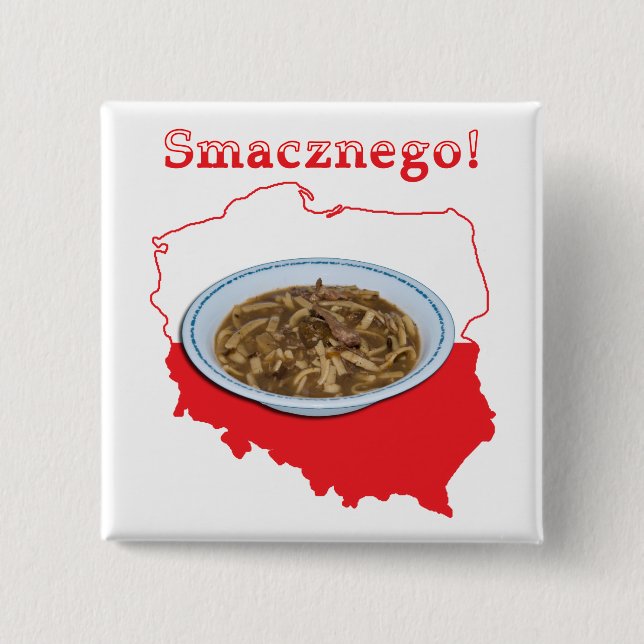 Czarnina Smacznego Polish Map Button (Front)