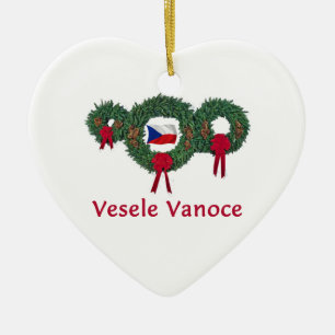 Czech Christmas 2 Ceramic Ornament