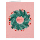 Czech Christmas wreath Postcard (Front)