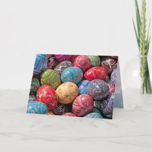 Czech Decorated Easter Eggs Card
