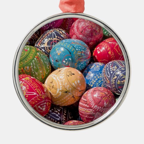 Czech Decorated Easter Eggs Ceramic Ornament