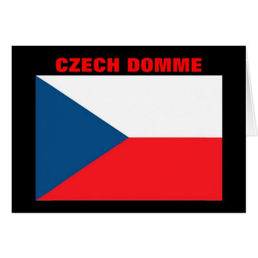 CZECH DOMME CARDS (Front Horizontal)