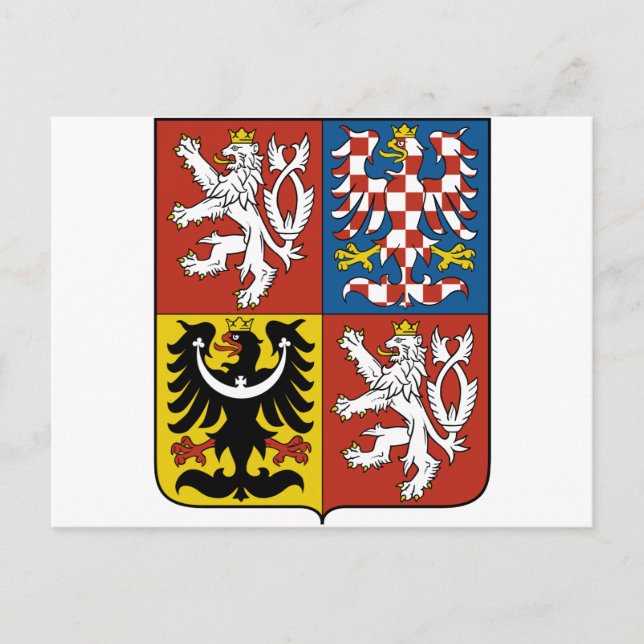 czech emblem postcard (Front)