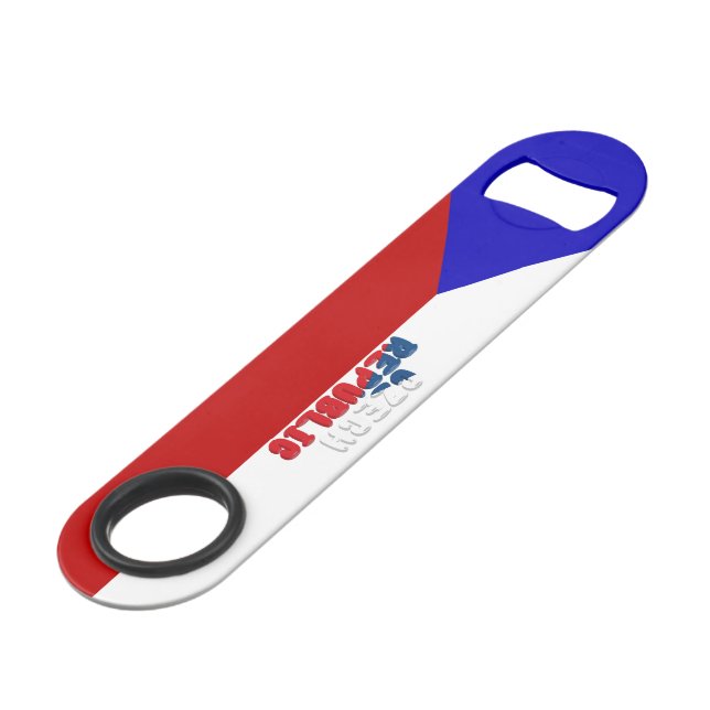 Czech flag bar key (Front Angled)