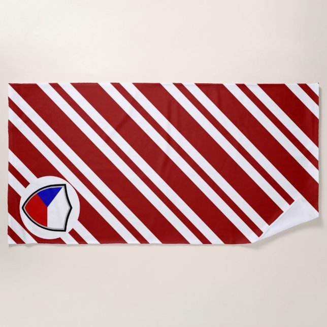 Czech flag beach towel (Front)