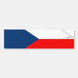 Czech Flag Bumper Sticker