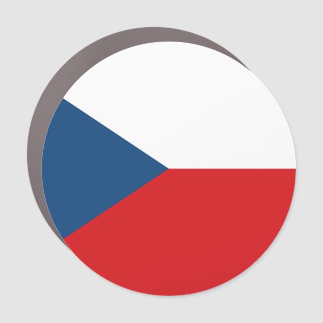 Czech flag car magnet (Front)