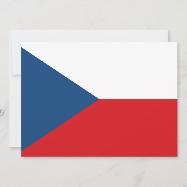Czech Flag Card (Front)
