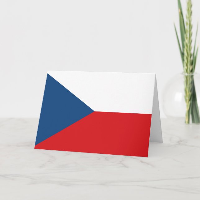 Czech Flag Card (Front)