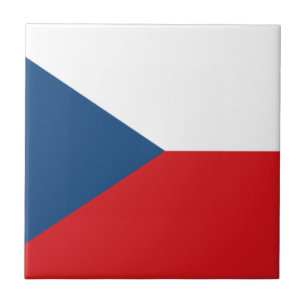Czech Flag Ceramic Tile
