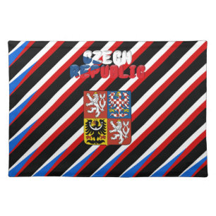 Czech flag cloth placemat