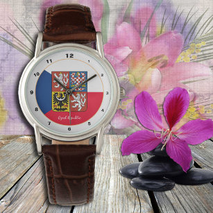 Czech Flag & Czech Republic fashion / Emblem Watch