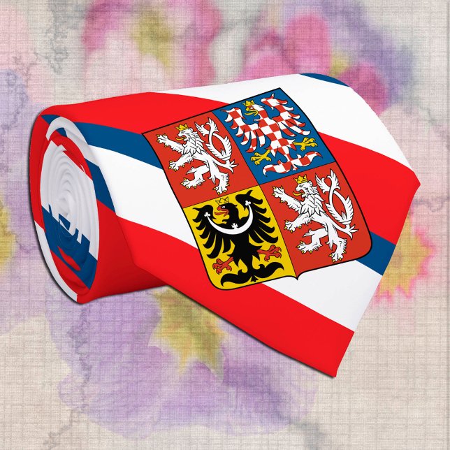 Czech Flag & Czech Republic fashion stripes /sport Neck Tie (Creator Uploaded)