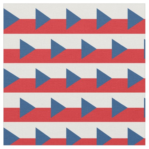 Czech Flag & Czech Republic Trendy Fabric /fashion