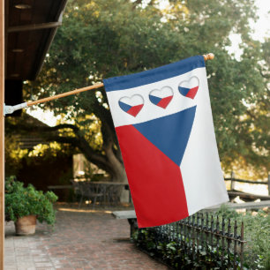 Czech Flag & Czechia country Hearts / Czech Rep