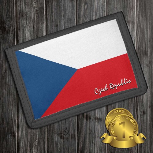 Czech flag fashion Czech Republic patriots sport Trifold Wallet