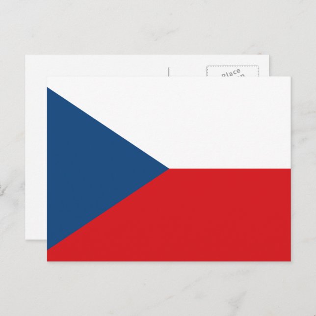 Czech Flag, Flag of Czech Republic Postcard (Front/Back)