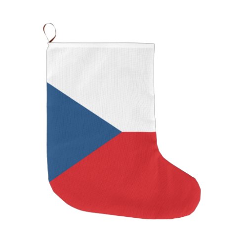 Czech Flag Large Christmas Stocking