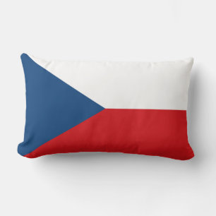 Czech Flag Lumbar Pillow