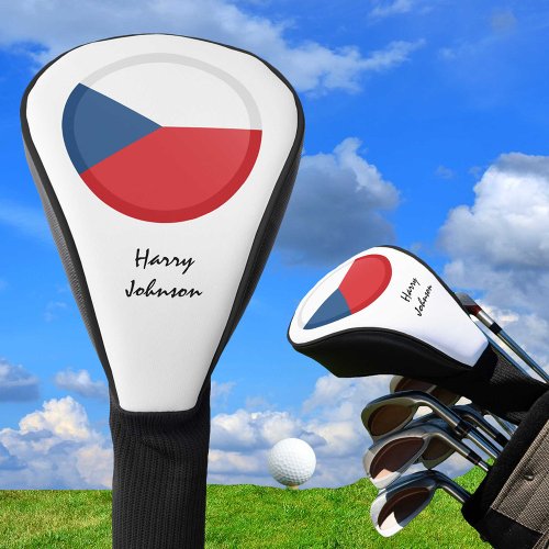 Czech Flag  Monogrammed Golf Clubs Covers Czechia
