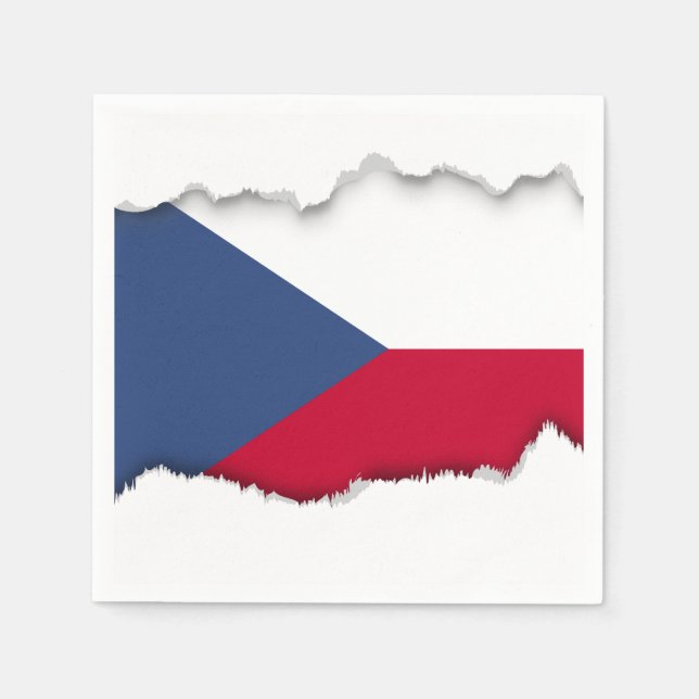 Czech Flag Paper Napkins (Front)