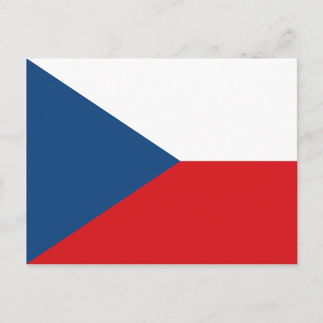 Czech Flag Postcard (Front)