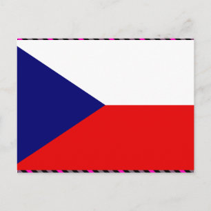 Czech Flag Postcard