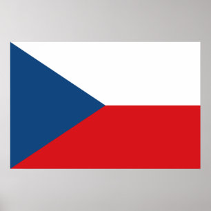 Czech Flag Poster
