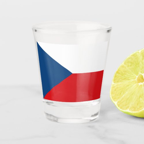 Czech Flag Shot Glass