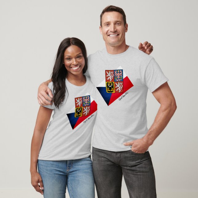 Czech flag Tee, Emblem fashion & Czech Republic  T-Shirt (Unisex)
