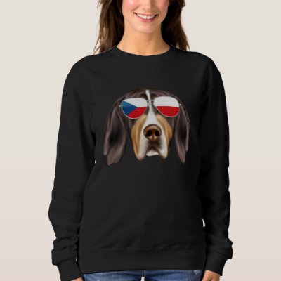 Czech Flag Treeing Walker Coonhound Czech Republic Sweatshirt