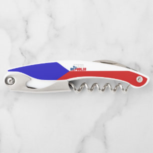 Czech flag waiter's corkscrew