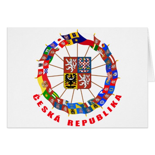 Czech Flags Pinwheel Cards (Front Horizontal)