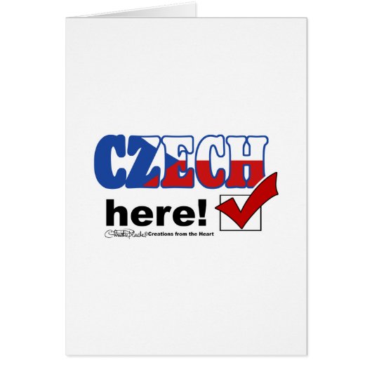 Czech Here (light) Cards (Front)