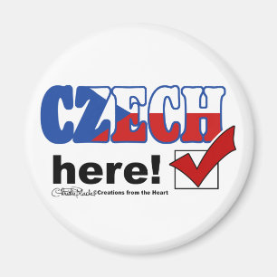 Czech Here (light) Magnet