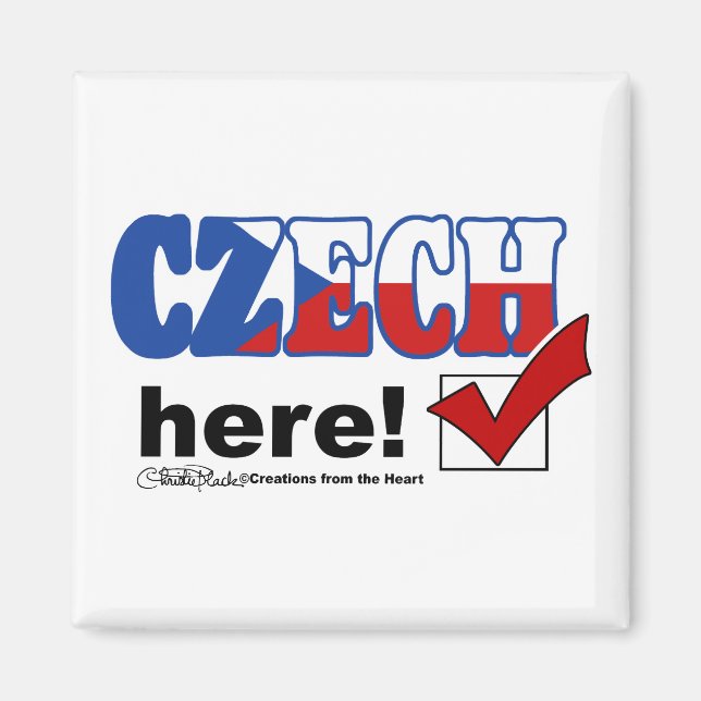 Czech Here (light) Magnet (Front)