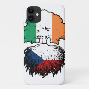 Czech Irish Ireland Tree Roots Flag iPhone 11 Case