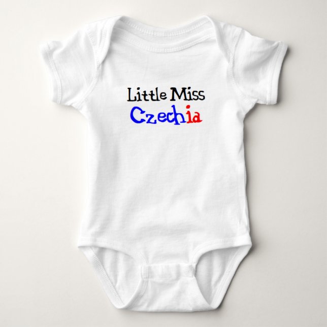 czech little miss baby bodysuit (Front)