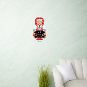 Czech Matryoshka Wall Decal