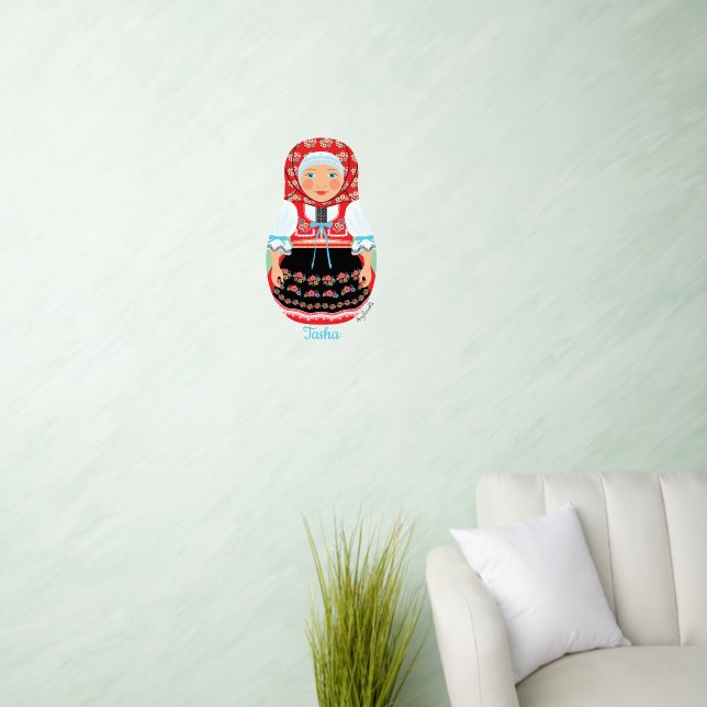 Czech Matryoshka Wall Decal (Living Room)