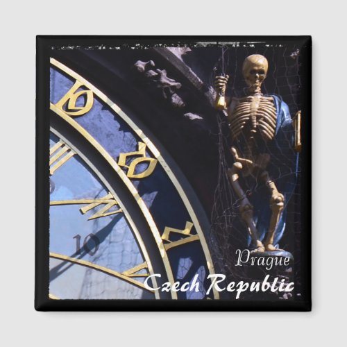 Czech Prague Clock  Skeleton Magnet Magnet