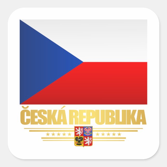 Czech Pride Square Sticker (Front)