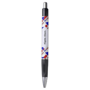 Czech Republic and Czech Flag Tiled Personalized Pen