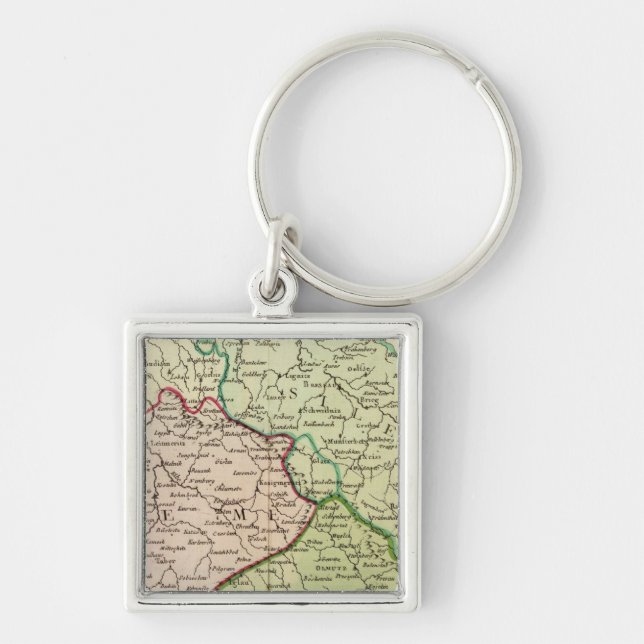 Czech Republic and Poland Keychain (Front)