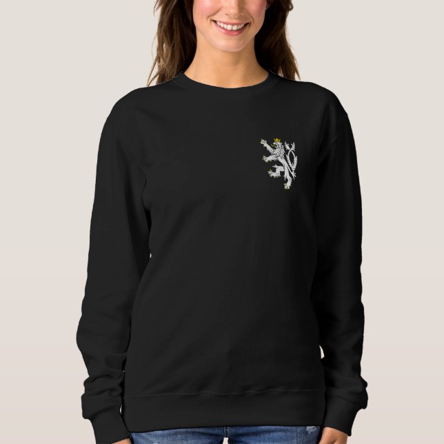 Czech Republic  Bohemian Lion Symbol Sweatshirt (Front)