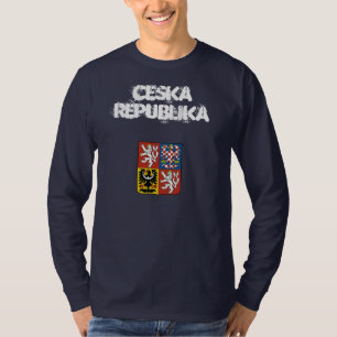 Czech Republic Ceska Republika with coat of arms T-Shirt